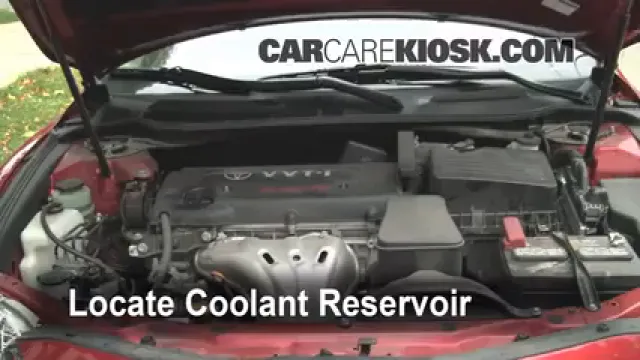 2008 Toyota Camry LE 2.4L 4 Cyl. Coolant (Antifreeze) Check Coolant Level